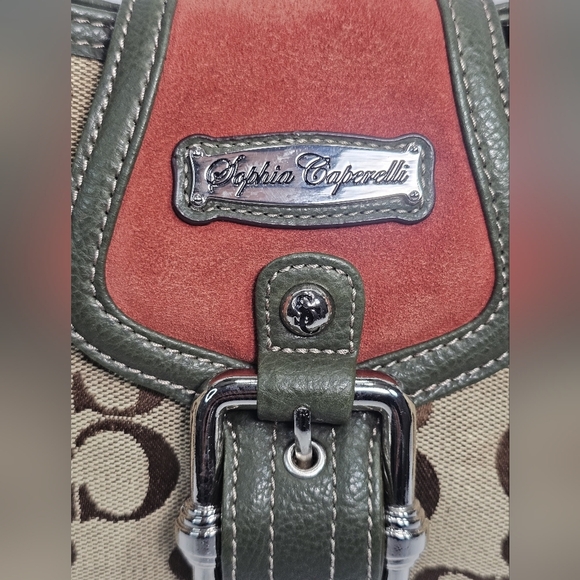 SOPHIA CAPERELLI Signature Canvas Shoulder Bag - Picture 7 of 8